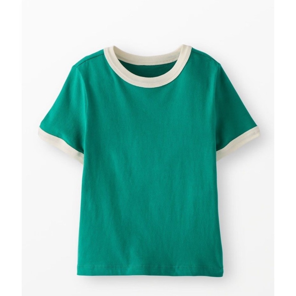 Hanna Andersson Classic Fit Ringer T-Shirt NWT Size 6-7